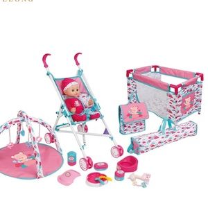 Doll set with play pin.